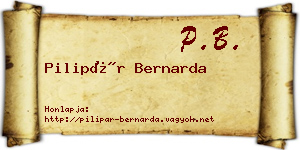 Pilipár Bernarda névjegykártya
